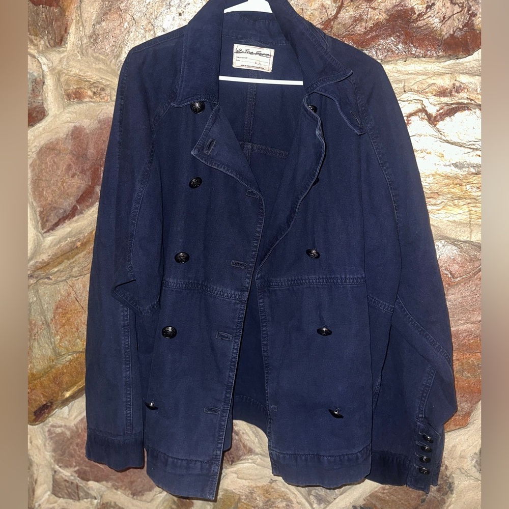 L We The Free Viva Surplus Women's Pea Coat Jacket - Picture 4 of 7